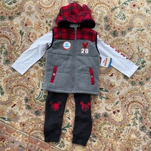 Disney Mickey Mouse 3-piece set NWT 4T